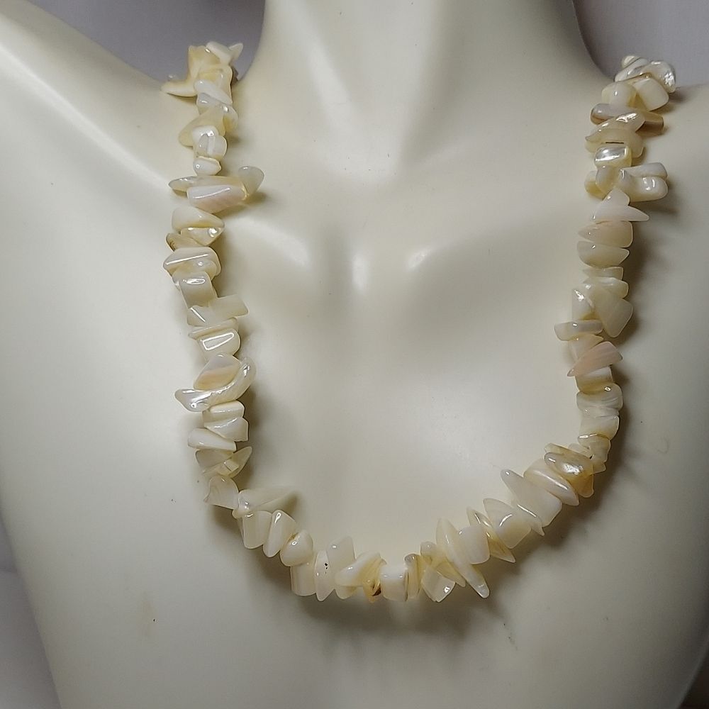 White Puka Necklace Unbranded 18"